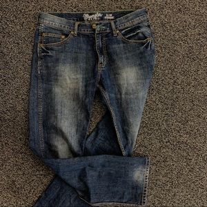 never worn wranglers slim straight jeans